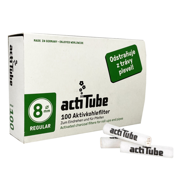 actiTube, Active Charcoal Filters Package 40pcs 8mm, Active Charcoal  Filter, Rolling Equipment, HEADSHOP